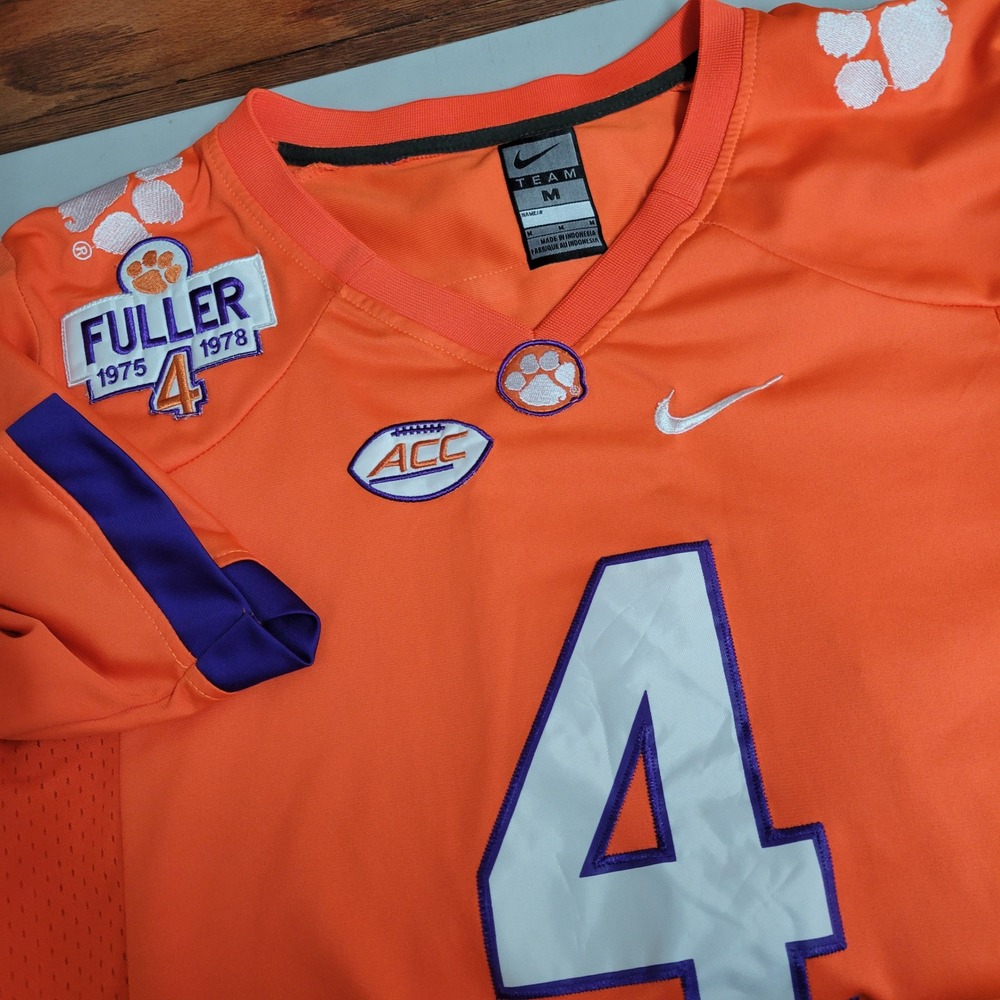 Nike Clemson Tigers Deshaun Watson 4 Football Jersey Orange Mens M ACC‎ Patch